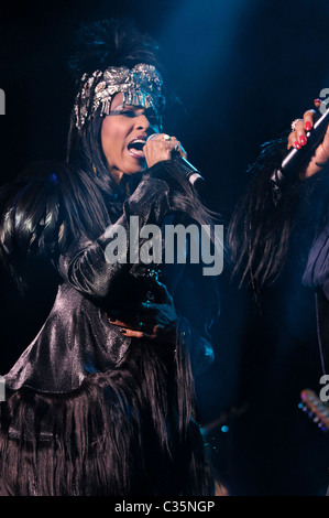 Nona Hendryx LaBelle performing live at the Fillmore Miami Beach, Florida - 15.02.09 Stock Photo