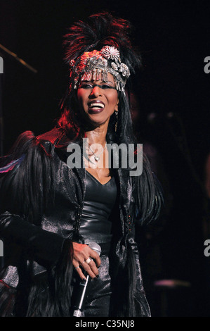 Nona Hendryx LaBelle performing live at the Fillmore Miami Beach, Florida - 15.02.09 Stock Photo