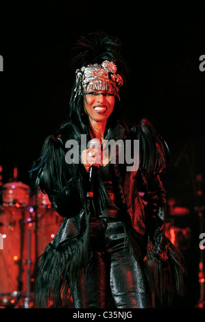 Nona Hendryx LaBelle performing live at the Fillmore Miami Beach, Florida - 15.02.09 Stock Photo