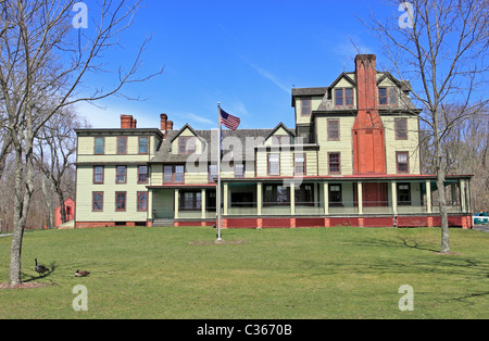 The Caleb Smith House and Museum, a state park in Smithtown, Long Island NY Stock Photo