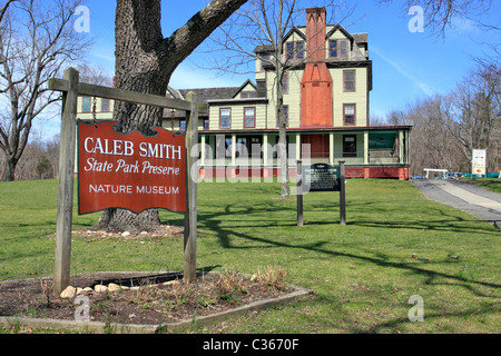 The Caleb Smith House and Museum, a state park in Smithtown, Long Island NY Stock Photo