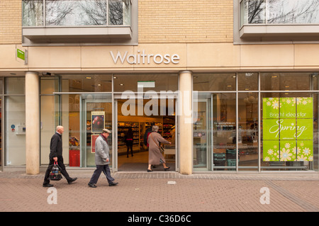 The Waitrose supermarket shop store in Cambridge , Cambridgeshire , England , Britain , Uk Stock Photo