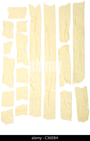 Old grunge masking tape strips Stock Photo