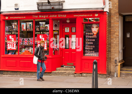 The Magic Joke shop store in Cambridge , Cambridgeshire , England , Britain , Uk Stock Photo