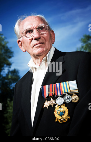 Korean war veteran George Buckley in 2010 Stock Photo