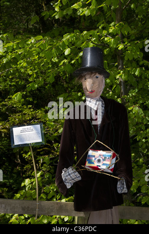 Effigy of a poor Wedding Cameraman or Photographer at the Wray Annual Scarecrow and Village Festival, Lancaster, Lancashire, UK Stock Photo