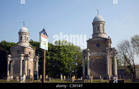 Mistley Towers Essex England Stock Photo