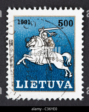 Lithuanian postage stamp Stock Photo