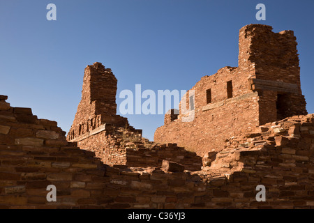 The Spanish colonial church at Abo Mission, Salinas Pueblo Missions National Monument, New Mexico, USA. Stock Photo