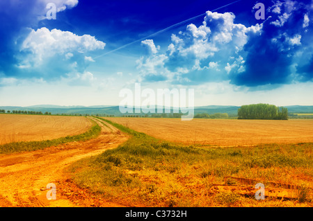 Picturesque landscape of Moravian land Stock Photo