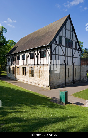 The Hospitium a 14th century half timbered building located in The Museum Gardens York North Yorkshire, UK Stock Photo