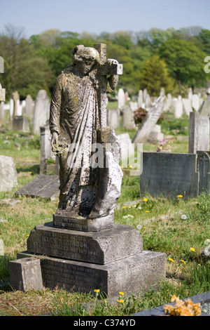 Gravestone. Downs Crematorium, off Bear Road, Brighton, East Sussex Stock Photo