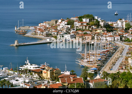 Marmaris Old Town and Harbour, Mugla, Turkey Stock Photo