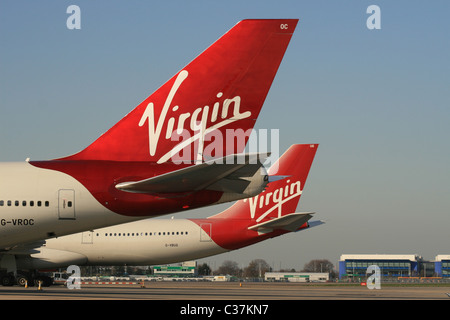 VIRGIN ATLANTIC IN 2011 UP TO DATE LIVERY Stock Photo