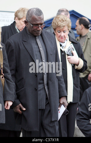 Rudolph Walker The Funeral of Wendy Richard held at St Mary's Church Marylebone London, England - 09.03.09  Darren Bagshaw/ Stock Photo