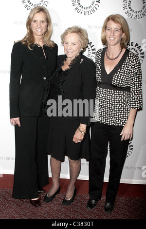 Kerry Kennedy, Ethel Kennedy and Rory Kennedy Premiere of 'A Ripple of Hope' at The Paley Center for Media - Arrivals New York Stock Photo