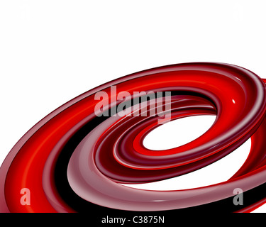 3D render of an abstract background with flowing waves of particles in ...