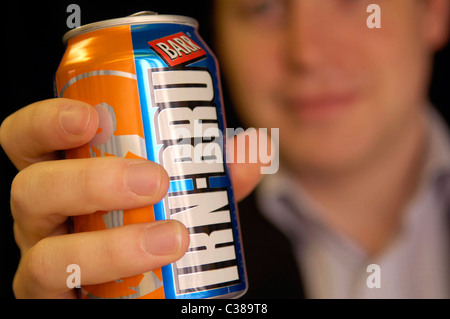 Illustrative image of Irn Bru. An AG Barr product. Stock Photo