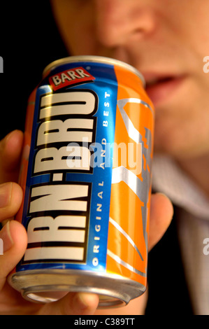 Illustrative image of Irn Bru. An AG Barr product. Stock Photo