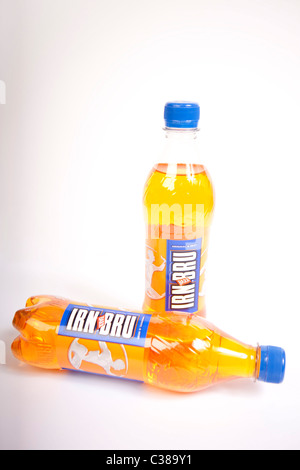 Illustrative image of Irn Bru bottles. Stock Photo