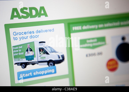 ASDA website. Stock Photo