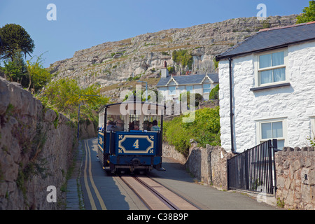 Great Orme tram in Llandudno Clwyd North Wales. Stock Photo