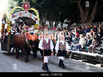 Sant'Efisio is one of the most important festival in Sardinia, take place in Cagliari, the capital of Sardinia. Stock Photo