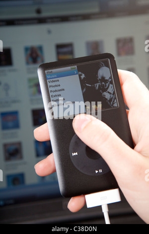 Illustrative image of an Apple iPod. Stock Photo