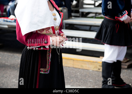 Sant'Efisio is one of the most important festival in Sardinia, take place in Cagliari, the capital of Sardinia. Stock Photo