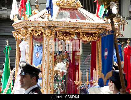 Sant'Efisio is one of the most important festival in Sardinia, take place in Cagliari, the capital of Sardinia. Stock Photo