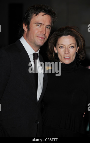 Jack Davenport and Michelle Gomez World Premiere of 'The Boat That Rocked' held at The Odeon, Leicester Square - arrivals Stock Photo