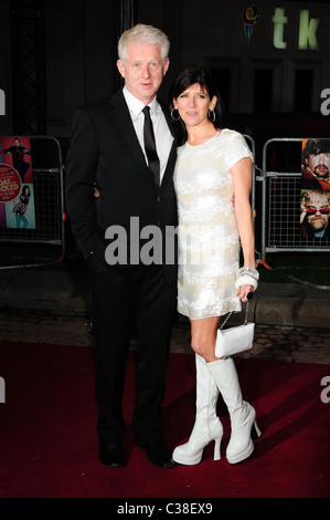 Richard Curtis and Emma Freud World Premiere of 'The Boat That Rocked' held at The Odeon, Leicester Square - arrivals London, Stock Photo