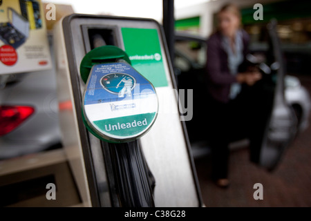 BP petrol pump. Stock Photo