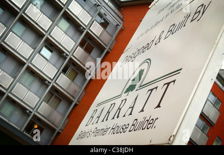 A Barratt Homes Electron development, Newport Avenue, London. Stock Photo