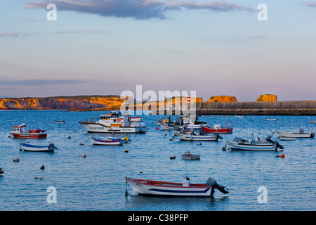 Sagres Harbor, the Algarve, Portugal Stock Photo