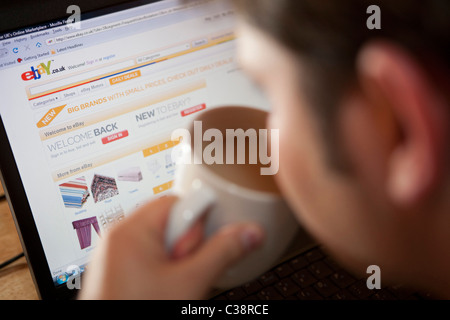 Illustrative image of the Ebay website. Stock Photo