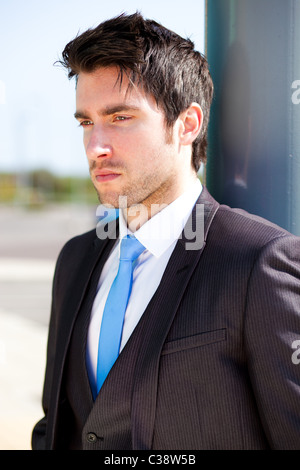Portrait of man in suit Stock Photo