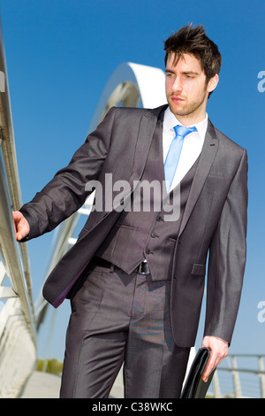 Thoughtful looking man Stock Photo