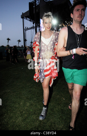 Agyness Deyn and fashion designer Henry Holland at Coachella Music Festival 2009 - Day 1 Indio, California - 17.04.09 Stock Photo