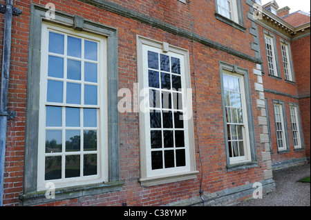 Real windows and false windows Hanbury Hall Worcestershire England Uk Stock Photo