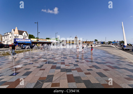 Fountains at the seaside promenade in Southend-on-Sea Essex, England, UK Stock Photo