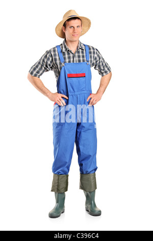 Full length portrait of a farmer posing Stock Photo