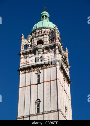 The Queen's Tower Imperial College, once known as the Collcutt Tower, after the Victorian architect Thomas Edward Collcutt. Stock Photo