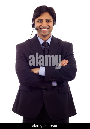 Young male customer service operator Stock Photo