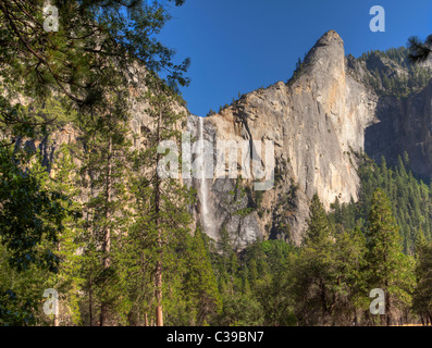 Bridalveil Fall in Yosemite National Park Stock Photo