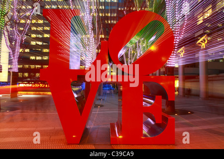 Robert Indiana's Love, Tokyo Stock Photo