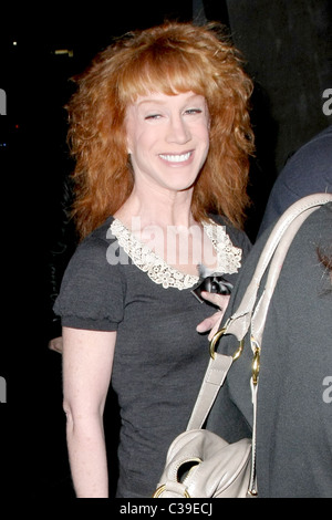 Kathy Griffin arriving at the Staples Center for 'The Circus: Starring Britney Spears Tour' Los Angeles, California - 17.04.09 Stock Photo