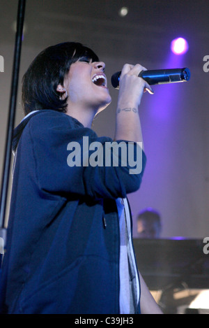 Lily Allen performs to a packed house at the Roseland Ballroom New York City, USA - 20.04.09 PNP/ Stock Photo