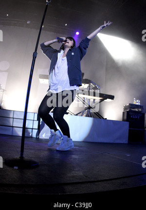 Lily Allen performs to a packed house at the Roseland Ballroom New York City, USA - 20.04.09 : PNP/ Stock Photo