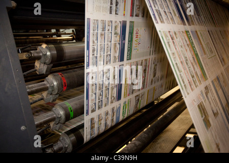 A printing machine at a Johnston Press factory Stock Photo - Alamy